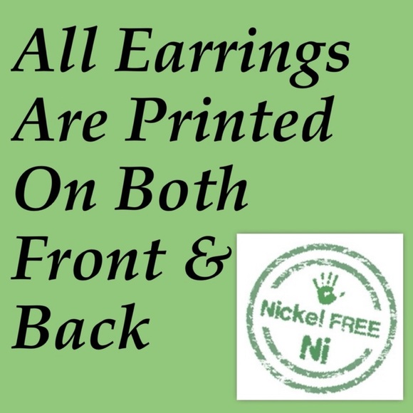 Mini Faux Leather Teardrop Earrings Gold Chunky Glitter - Picture 4 of 4